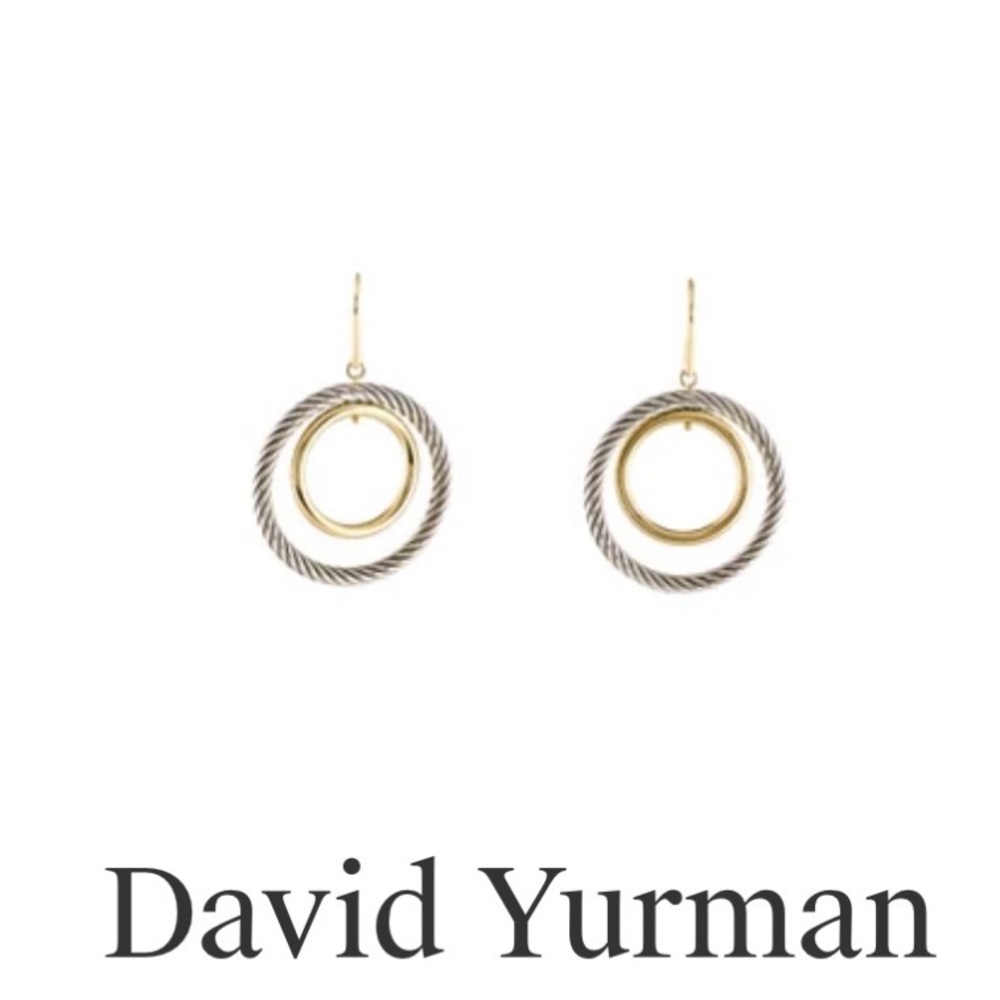 David Yurman Gold and Silver Mobile Dangle Earrings